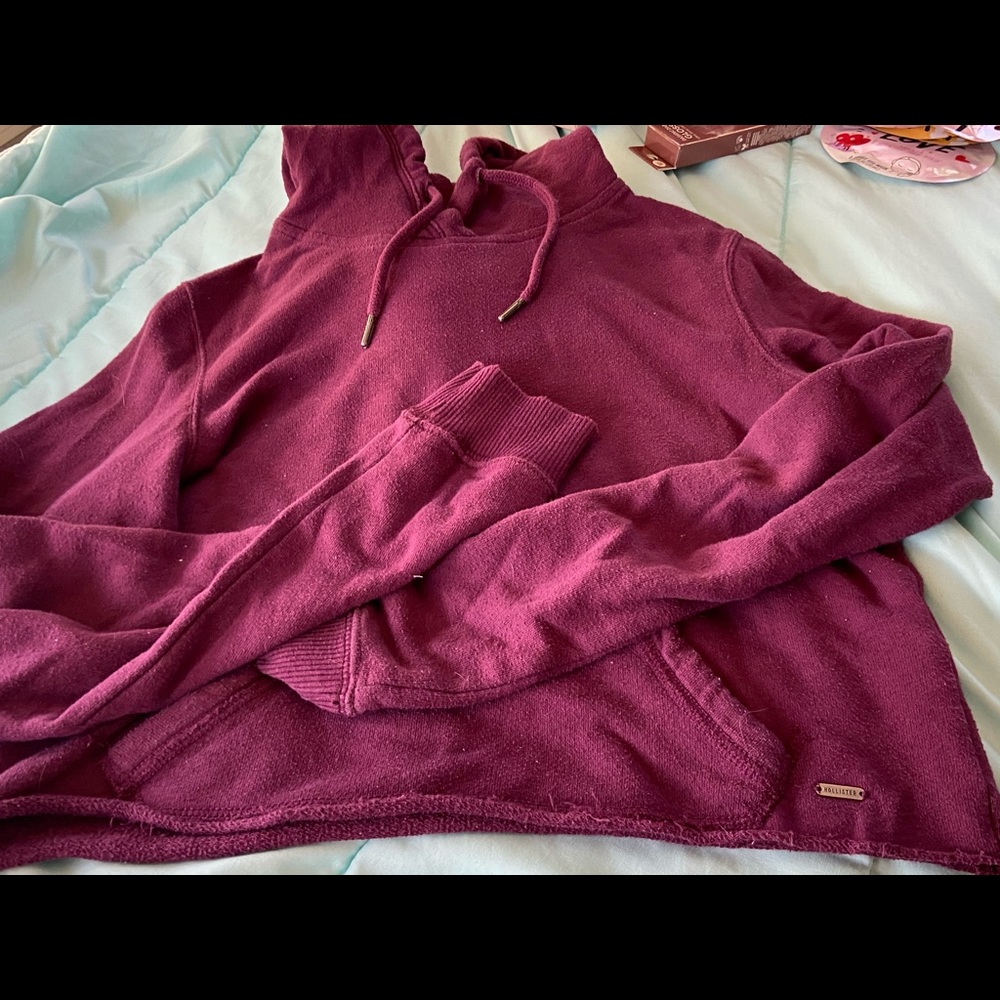 Hollister cropped hoodie